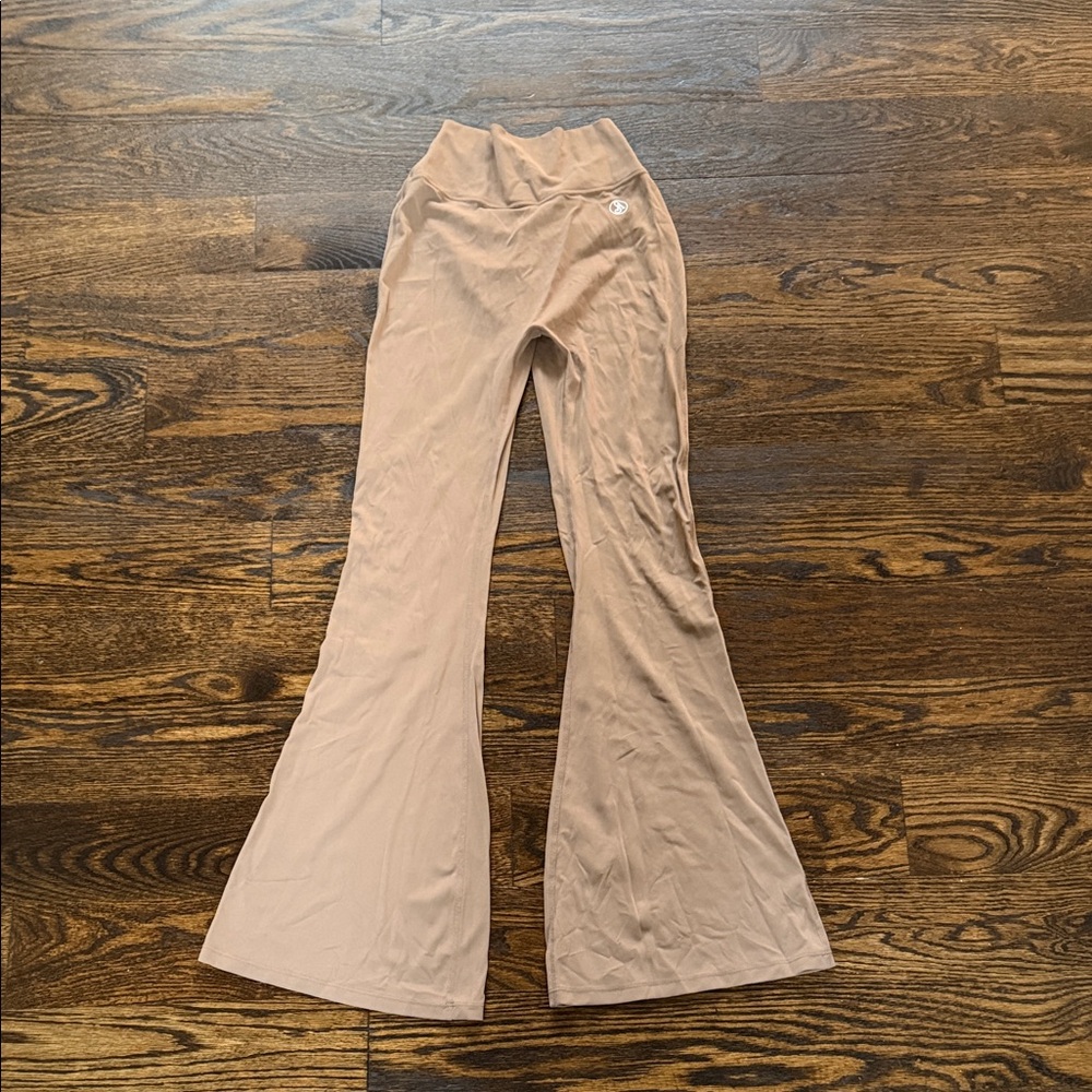 Tan Flared Pants